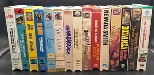 Wählen Sie Ihre WESTERN VHS FILME - Kombiversand - WAYNE STEWART ROGERS SCOTT - Bild 1 von 35