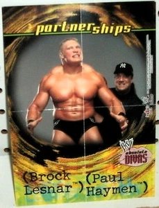 WWE - ABSOLUTE DIVAS 2002 - BROCK LESNAR / PAUL HAYMEN - MINI POSTER - Picture 1 of 1