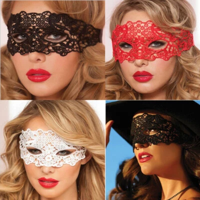 1pc Black Lace Mask Sexy Masquerade Eye Face Eyemask Women Party Halloween Hot// - Image 1 of 4