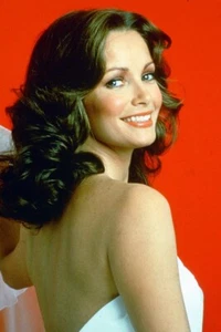 JACLYN SMITH BEAUTIFUL BARE SHOULDERED IN WHITE CHARLIES ANGEL 24x36 Poster - Picture 1 of 1