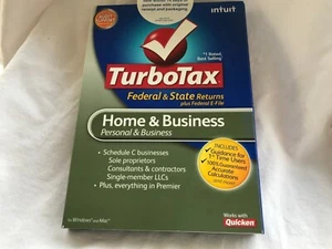 2010 TURBO TAX FED & ST. RETURNS HOME & BUSINESS SCHEDULE C SINGLE MEMBER LLC - Picture 1 of 8