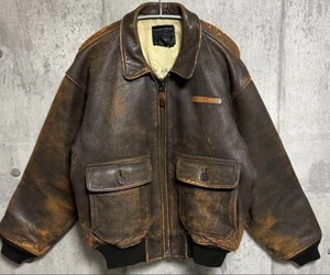 AVIREX Type G-1 Flight Jacket Brown Size One size free shipping from JP - Picture 1 of 7