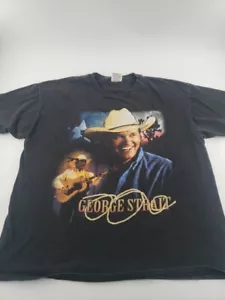 Vintage George Strait Country Music Festival t-shirt size LARGE shirt XL A3 - Picture 1 of 15