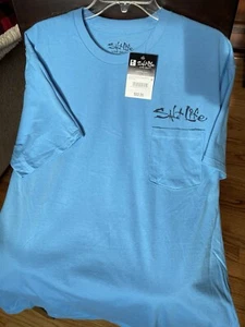 Salt Life® Men's Blue Lobster Short Sleeve Shirt -Large - Picture 1 of 7