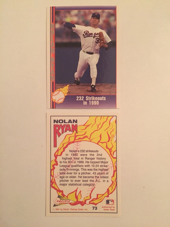 1991 Pacific Nolan Ryan Texas Express #73 - Image 1 of 1