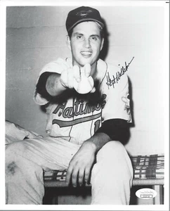 Hoyt Wilhelm Baltimore Orioles signiertes 8x10 Foto JSA COA - Bild 1 von 1