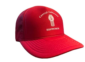 VTG KENWORTH OF CENTRAL CALIFORNIA TRUCKER CAP HAT ADJUSTABLE MESH SNAPBACK NOS - Picture 1 of 6