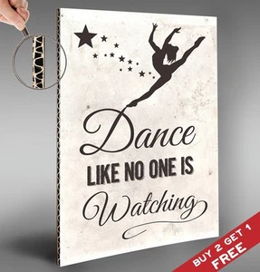 DANCE LIKE NO ONE IS WATCHING A4 Format Poster Motivation Wandbild Dekoration - Bild 1 von 3