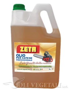 OLIO PER CATENE MOTOSEGA VEGETALE LUBRIFICANTE 5L ANTIGRIPPANTE - DETERGENTE - Foto 1 di 3