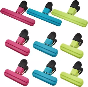 9pcs Heavy Duty Airtight Chip Bag Clips for Food Storage, Assorted Sizes - Picture 1 of 7