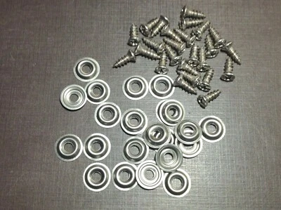 25 Chevy Oldsmobile #8 x 1/2" w/#6 head stainless kick panel door screws GM GMC  - Image 1 of 3