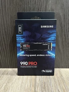 Samsung 990 PRO 2TB Internal SSD PCle Gen 4x4 NVMe MZ-V9P2T0B/AM New SEALED - Afbeelding 1 van 4