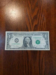 G Star Note One Dollar Bill C 09607649* Chicago Series 2003 - Picture 1 of 3