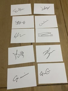 Welsh Fire men’s signed cards X10 - Picture 1 of 1