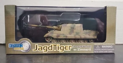 Dragon 60111 German Camo Jagdtiger 128mm Gun Heavy Tank Destroyer 1/72 New - Image 1 of 4