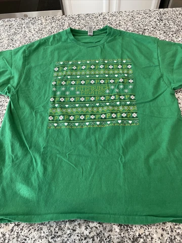 Green Pittsburgh Pirates Ugly Christmas Sweater T Shirt SGA XL Cover