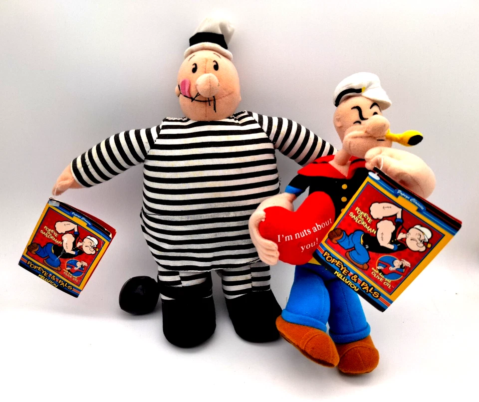 2002 Kellytoy Popeye The Sailorman Plush Toy