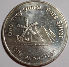 The Expediter Windmill Empire Trade Unit 1 oz .999 fine silver art round