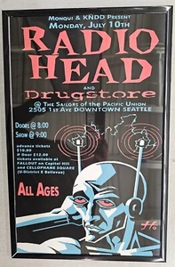 Radio Head Seattle Concert Poster 11 X 17 Framed - Picture 1 of 2