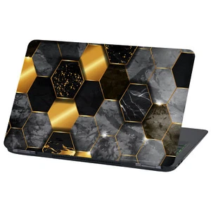 Laptop Folie Aufkleber Sticker 13"-17"Zoll Skin LP81 Marmor Hexagon - Bild 1 von 28