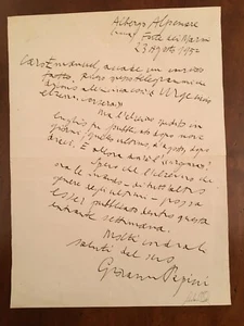 Lettera autografa di Giovanni Papini - Picture 1 of 1