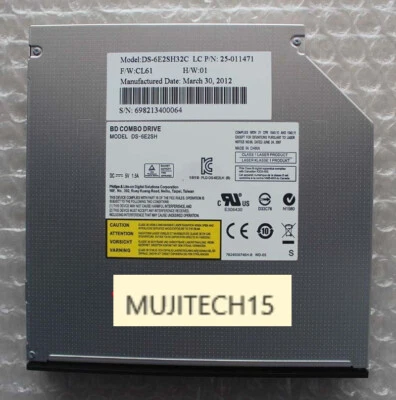 SATA LITEON CD/DVD/Blu-Ray COMBO Drive DS-6E2SH for ASUS X75 X75VB X75VC G50 G55 - Image 1 of 4