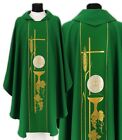 Green Gothic Chasuble With Stole Vestment Casulla Verde Casula Grüne Kasel 036Z