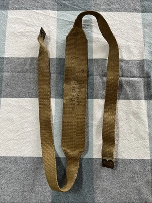 British Army 37 Pattern Webbing Cross Strap 44.5 Inches Dated 1941 - Image 1 of 3