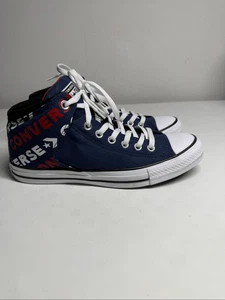 NUEVO SIN ETIQUETAS Zapatillas Converse CTAS High Street Hi Para Hombre Azul Marino Rojo Blanco 166364F Talla 9*Nota - Imagen 1 de 12