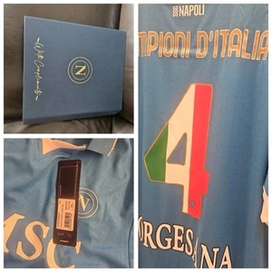 Maglia Calcio Napoli Campioni D’Italia Azzurra Ea7 2025 XXL Scudetto Serie a - Picture 1 of 6