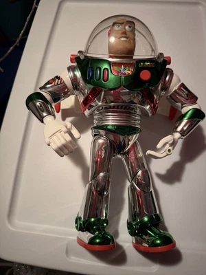 DISNEY TOY STORY HOLIDAY HERO BUZZ LIGHTYEAR FIGURE MATTEL WORKS 13" (N15) - Image 1 of 4