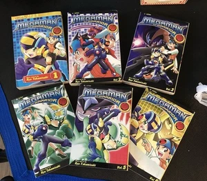 MegaMan NT Warrior Battle Network Manga Books Novels Vol #1-6 Viz - Picture 1 of 9