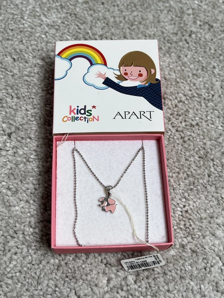 TOTALMENTE NUEVO Collar Colgante Cadena Plata de Ley 925 Niños Niñas Joyería Foto 1 de 4