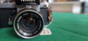 Nikon F2 35mm Chrome Camera F2.8 Lens With Leather Case - Picture 1 of 9