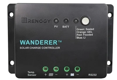 Renogy 30A Solarladeregler 12V Batterie Wanderer PWM Regler Li AGM Gel - Bild 1 von 4