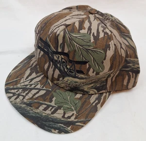 VTG NRA Hat Tree bark Camo Snapback Trucker Cap Hunting Right to Bear Arms USA - Picture 1 of 6
