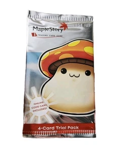 MapleStory Trading Card 4 Card Trial Pack New Sealed 2007 Wizards Of The Coast - Picture 1 of 9