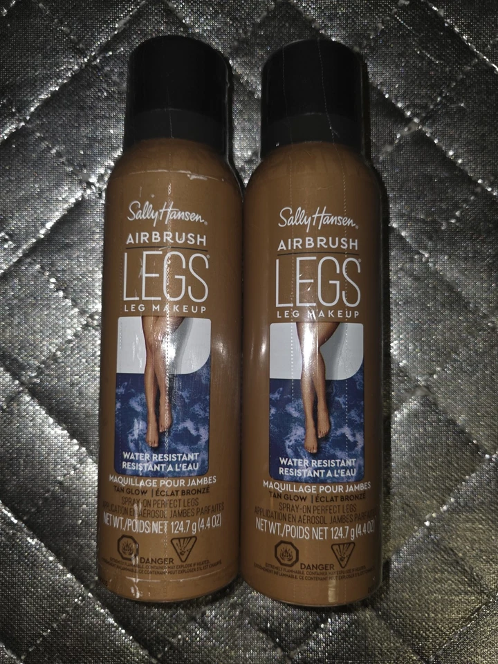 Sally Hansen Salon Airbrush Legs Water Resistant TAN GLOW Perfect Legs Lot Of 2 - Image 1 of 1