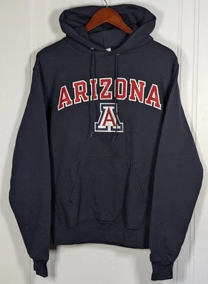 University Of Arizona Wildcats Hoodie Sweatshirt Mens Small Blue Champion UA - Image 1 of 3