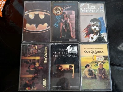 Cassettes Bundle Inc Abba, Prince (Batman), Mark Knopfler, Flashdance, Les Mis.. - Image 1 of 4
