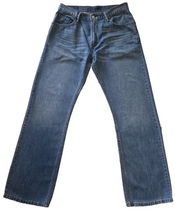 Vintage Y2K Herren Levi’s 557 Relaxed Bootcut Baumwolle Denim Blau Jeans Hose Pre-Loved - Bild 1 von 19