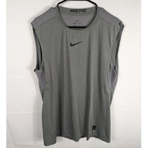 Nike Pro Dri-FIT Tank Top Herren Large grau ärmellos Trainingsshirt sportlich - Bild 1 von 4