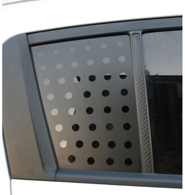 Máscara adhesiva calcomanía deportiva negra mate de cuarto de vidrio para Kia Sportage 2011-2016 Foto 1 de 2