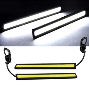 2x Super Bright COB Car White LED Lights 12V For DRL Fog Driving Lamp Waterproof - Picture 1 of 9
