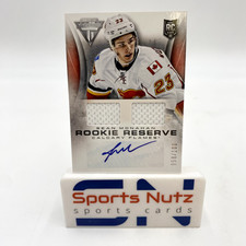 2013-14 Panini Titanium Rookie Reserve Material 058/100 Sean Monahan Auto #RR-SM