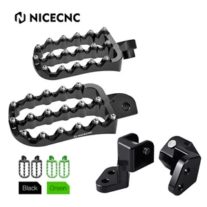 For Kawasaki KLR650 CNC Enlargerd Wide Footpegs & 1" Lowering Brackets 1987-2018 - Picture 1 of 25