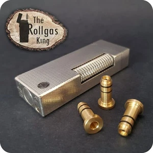 Brass Adapter For Dunhill Rollagas & 70s - Fits Butane Refill Cans UK Fast Post - Picture 1 of 3
