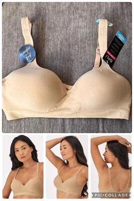 Bali Cool Comfort Revolution 胸罩 灵活贴合 无钢圈 全覆盖 $48 零售 — 第 1/4 张图片