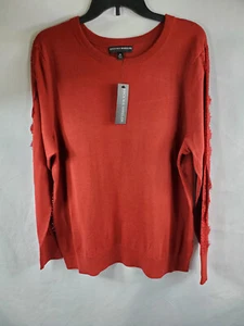 BROOKE SHIELDS zeitloser Damen Pullover Pulli mit Spitzendetail am Ärmel Gr. XL - Bild 1 von 4