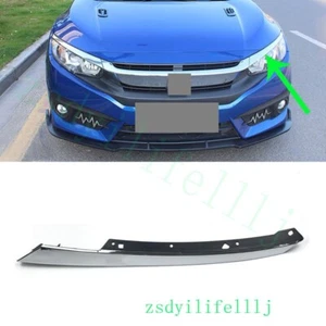 1x Cubierta superior plateada del faro delantero izquierdo del coche Honda Civic 2016-21 - Imagen 1 de 1